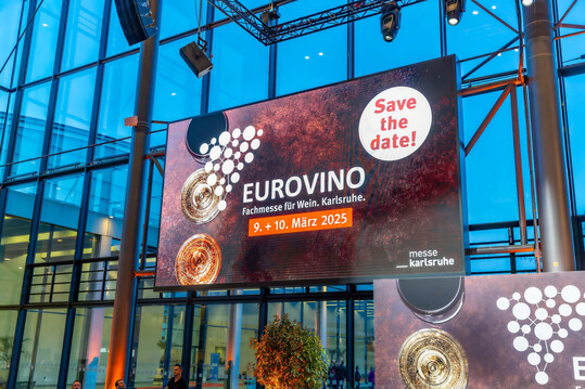 Die EUROVINO  Fachmesse fr Wein ffnet am 9. und 10. Mrz 2025 in der Messe Karlsruhe ihre Tren.