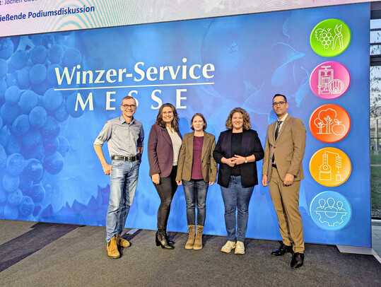 Die Referenten und Moderatorin der Vortrge (v. l.): Jochen Goedecke, Tamara Elbl, Natalie Krampfl, Katharina Kohl und Dr. Martin Peterle.