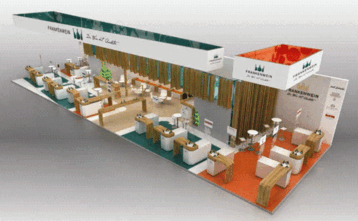 Messestand der Franken auf der ProWein 2014