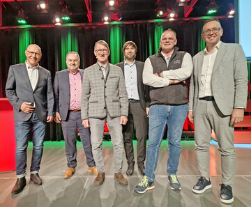Beim Weinbauforum in heilbronn (v. l.): Lothar Neumann, Dietrich Rembold, Werner Barthau, Markus Schwgler, Heinz Frischengruber und Tobias Leu.