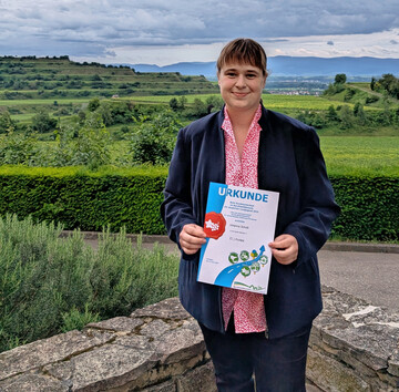 Johanna Schott (Weinanbaugebiet Nahe) ist die beste Nachwuchswinzerin der Bundesrepublik.