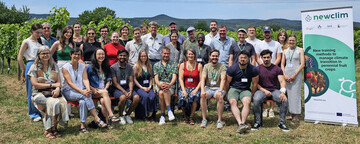 Die Teilnehmenden der Newclim Summer School am Weincampus Neustadt