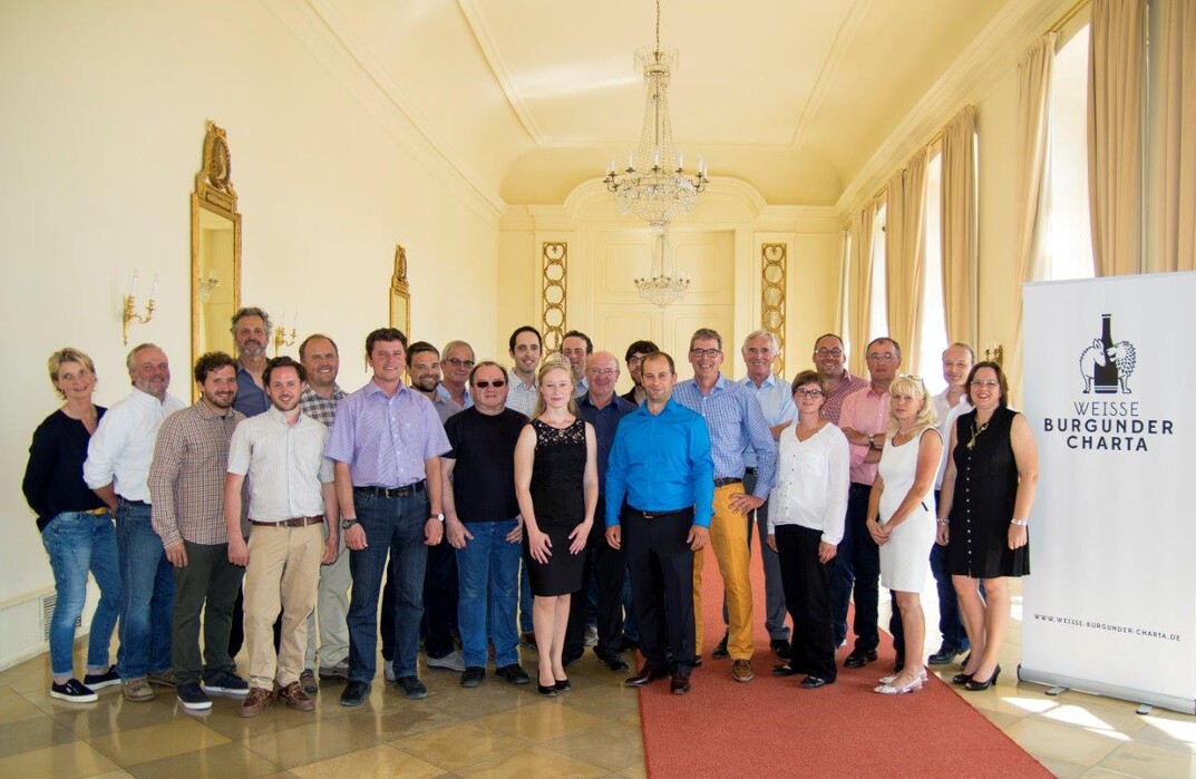 Premiere der „Weisse Burgunder Charta“ im Schwetzinger Schloss Ende Juni.