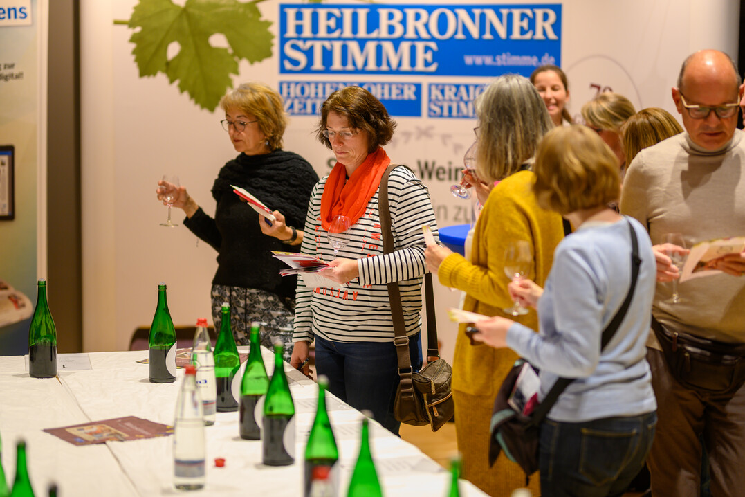 Zahlreiche Weinliebhaber überzeugten sich auf der Weinshow von den Württemberger Weinen.