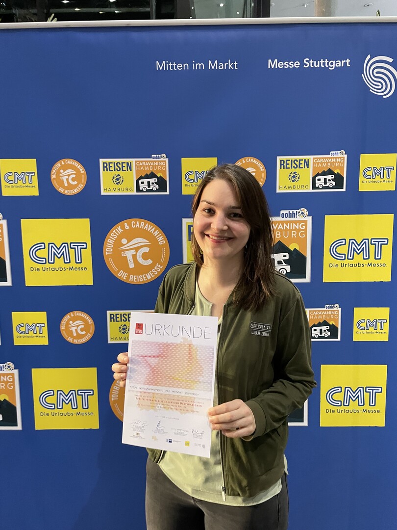 Anja Gemmrich bei der Preisverleihung Tourismushelden Baden-Wrttemberg 2023.