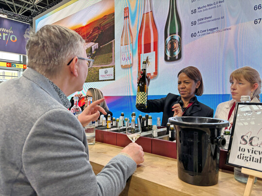 Gefragt: Das riesige Angebot im freien Ausschank an der „Zero Tasting Bar“.