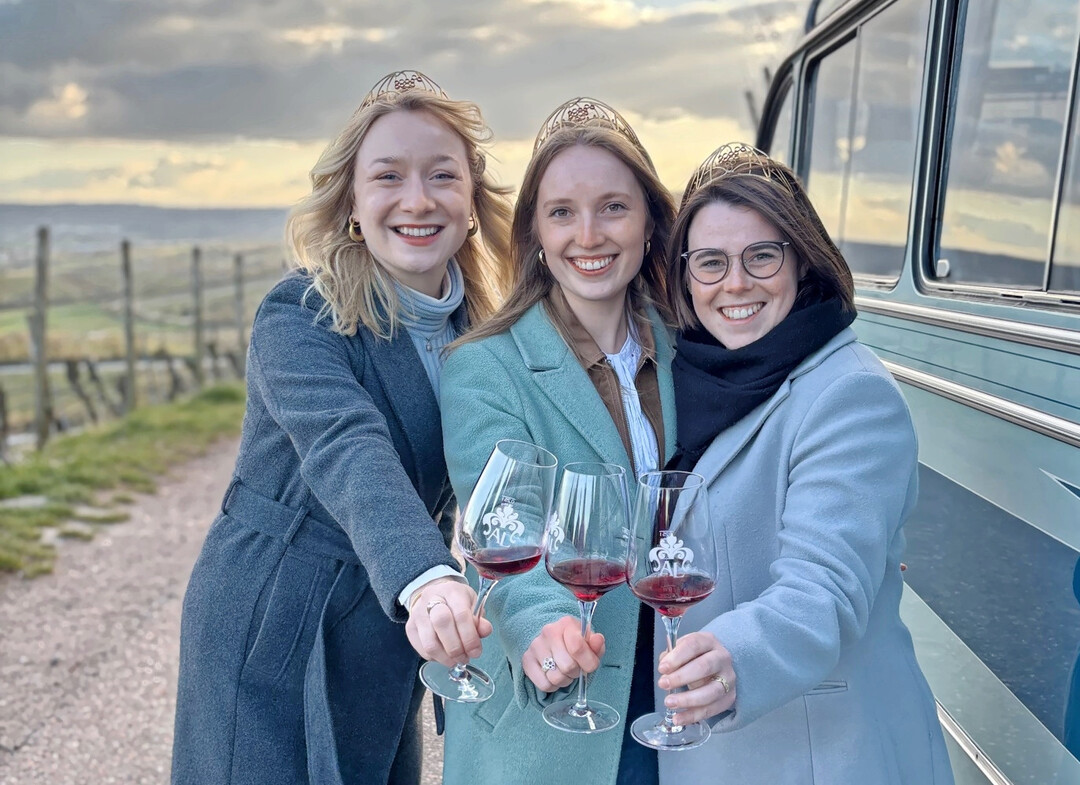 Die Deutschen Weinhoheiten bei ihrem Besuch in W�rttemberg