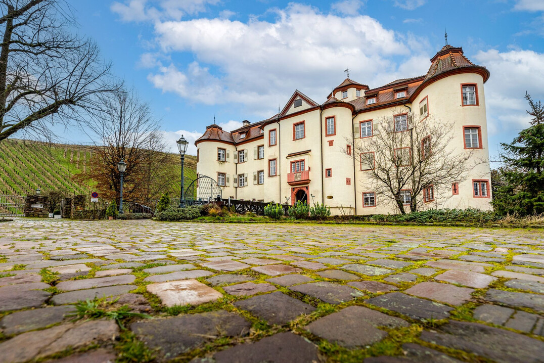 Das Besondere am Weingut Schloss Neuweier sind nicht nur seine hervorragenden Weine, sondern auch seine Weinberge. Insbesondere der Mauerberg mit den charakteristischen Trockenmauern hinter dem Schloss ist markantes Markenzeichen von Neuweier.
