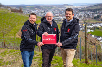 Ab April fhrt ein Trio die Ahrtal und Bad Neuenahr-Ahrweiler Marketing GmbH (v. l.). Die drei Geschftsfhrer Christian Senk, Andreas Lambeck und Jan Ritter.