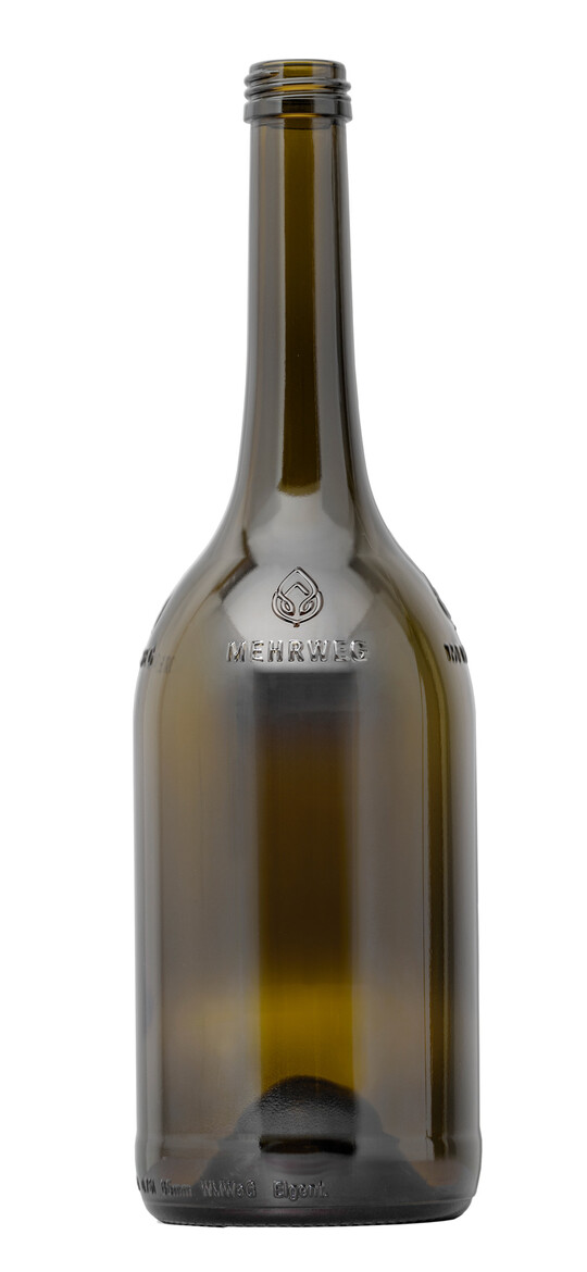 Die 0,75-Liter-Mehrwegflasche der Wein-Mehrweg eG wurde auf der ProWein mit dem iF Design Award 2024 ausgezeichnet.
