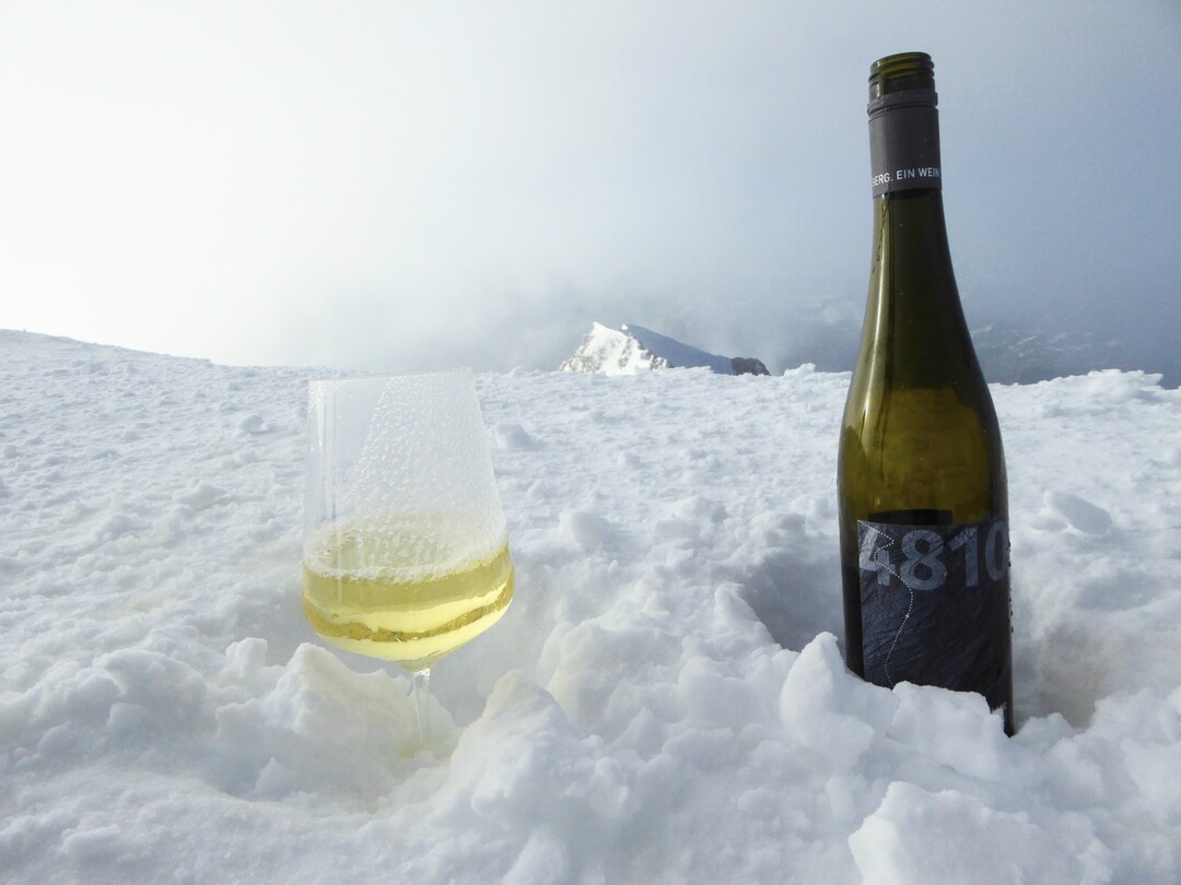 In 4810 Metern Hhe wird das Weintrinken zum ganz besonderen Erlebnis. 