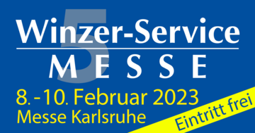 Vom 8. bis 10. Februar 2023 findet die Winzer-Service Messe in der Messe Karlsruhe statt.