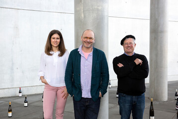 Die Grnder der Weinschule Munich School of Wine (v. l.): Caroline Seibring, Guido Walter und Tom Engelhardt.