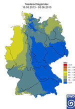 Feuchtperiode vom 16. Mai – 5.Juni 2013