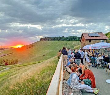 Weinausschank am Burgberghuschen in Weinsberg.