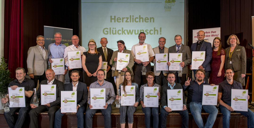 Alle Sieger des Scheureben-Preises 2018.