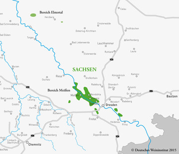 Das Anbaugebiet erstreckt sich ber die Bundeslnder Sachsen, Sachsen-Anhalt und Brandenburg.