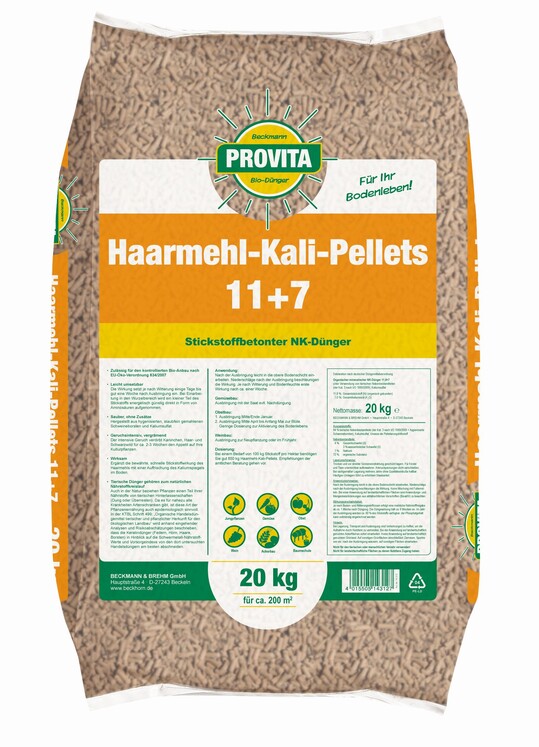 Haarmehl-Kali-Pellets