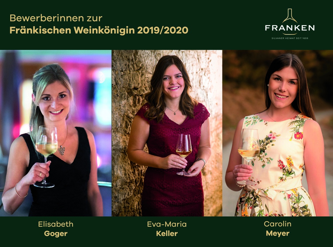 Drei Bewerberinnen kämpfen um die Fränkische Weinkrone.