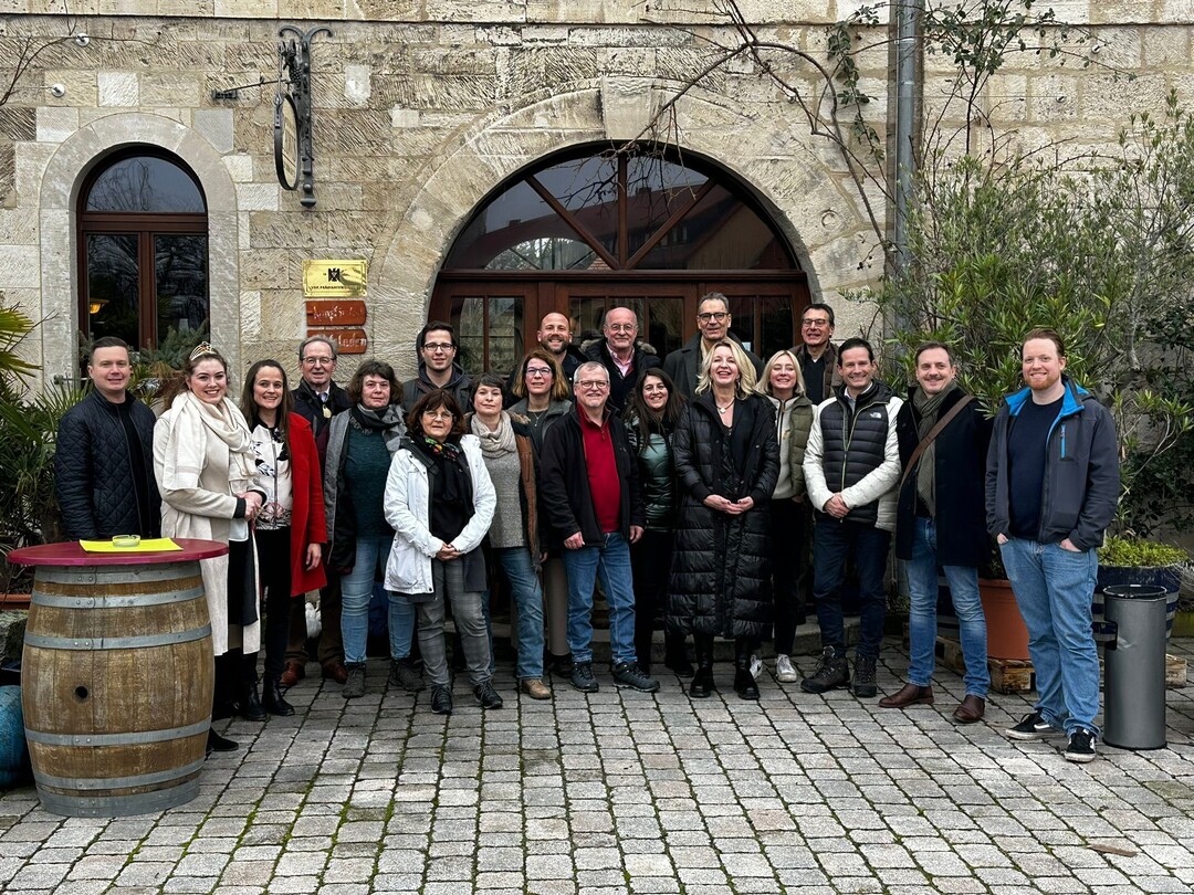 20 Teilnehmer des Weinlehrganges German Wine Professional verkosten sich am 13. und 14. Februar durch die Weinregion Saale-Unstrut.