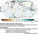 Dekadische Klimavorhersage für den weltweiten Niederschlag von 2026 bis 2030.