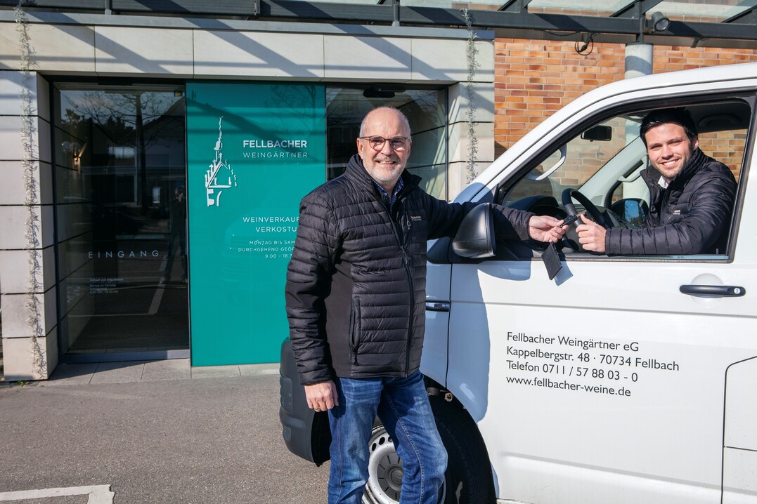 Fritz Benz (links) geht in den Ruhestand, Florian Gruner übernimmt seine Position als Geschäftsführer.