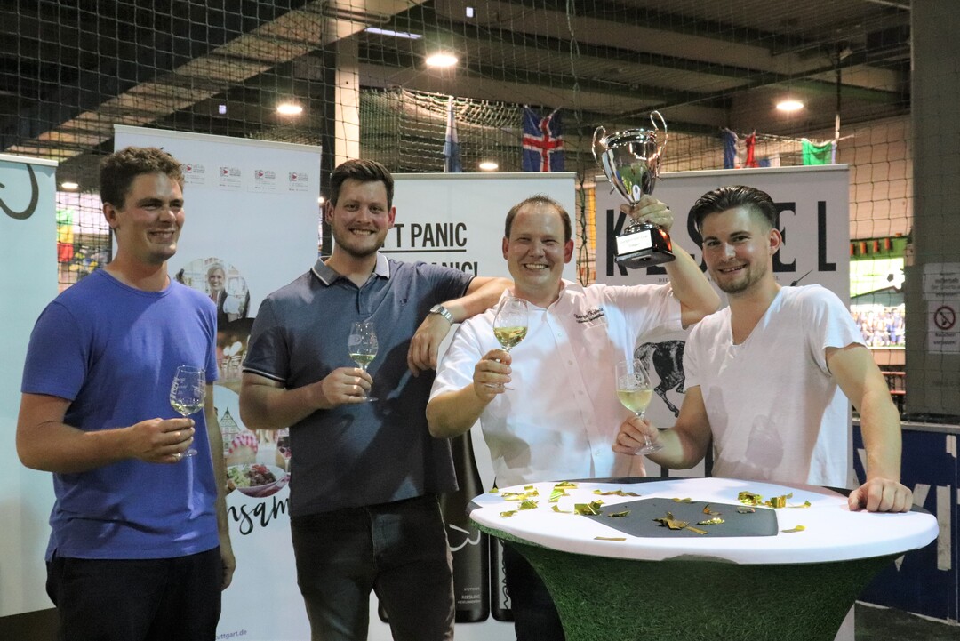 Die Vier (Halb-)Finalisten, Christoph Klopfer, Christoph Kern, Daniel Kuhnle und Adrian Beurer (von links).