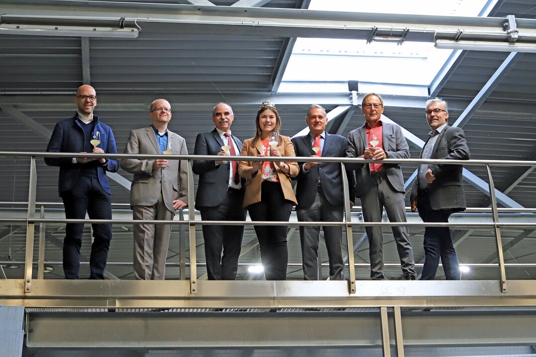 Das Weinanbaugebiet Franken stellt in der neuen Kelterstation der Winzergemeinschaft Franken
(GWF) in Repperndorf die Bilanz der Weinlese 2021 vor.