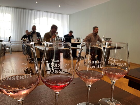 Zweite Degustation der Wein- & Sektprmierung Saale-Unstrut 2023.