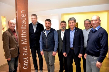 Die Hagelabwehr Ortenau zog Bilanz: v.l. Franz Benz, Frank Kasparek, Stefan Huschle, Manfred Bannwarth. Edgar Bohn, Malte Neuper, Wendelin Obrecht.
