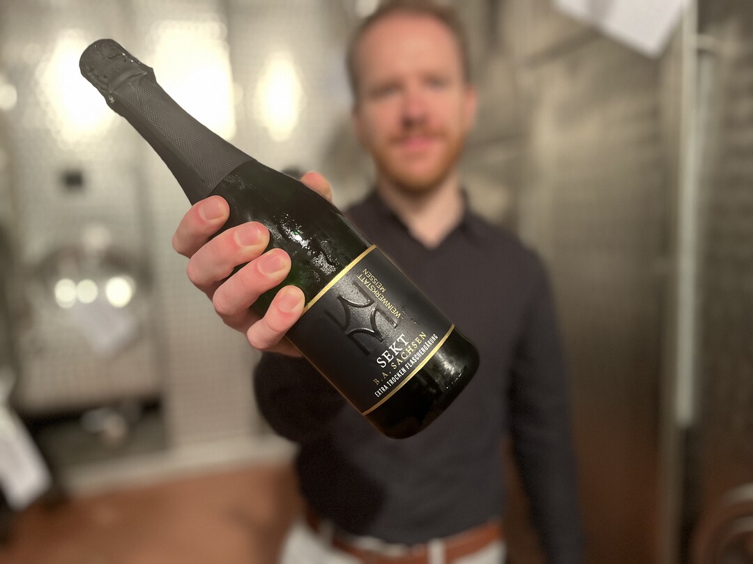 Der Sekt aus Elbling und Mller-Thurgau verschiedener Jahrgnge ist neu und soll in diesem Monat erstmal angeboten werden.