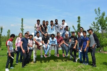40 Schlerinnen und Schler der Integrationsklassen der Berufsschule Kitzingen/Ochsenfurt informierten sich ber den Einstieg in die Grnen Berufe.