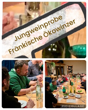 Jungweinprobe 2023 der Frnkischer kowinzer und -weingter.