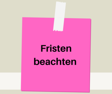 Aktuell gibt es viele verschiedene Frderungsfristen zu beachten.