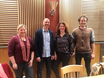 Von links: Anja Stritzinger, Thomas Lange, Sabrina Bausewein, Michael Christ.