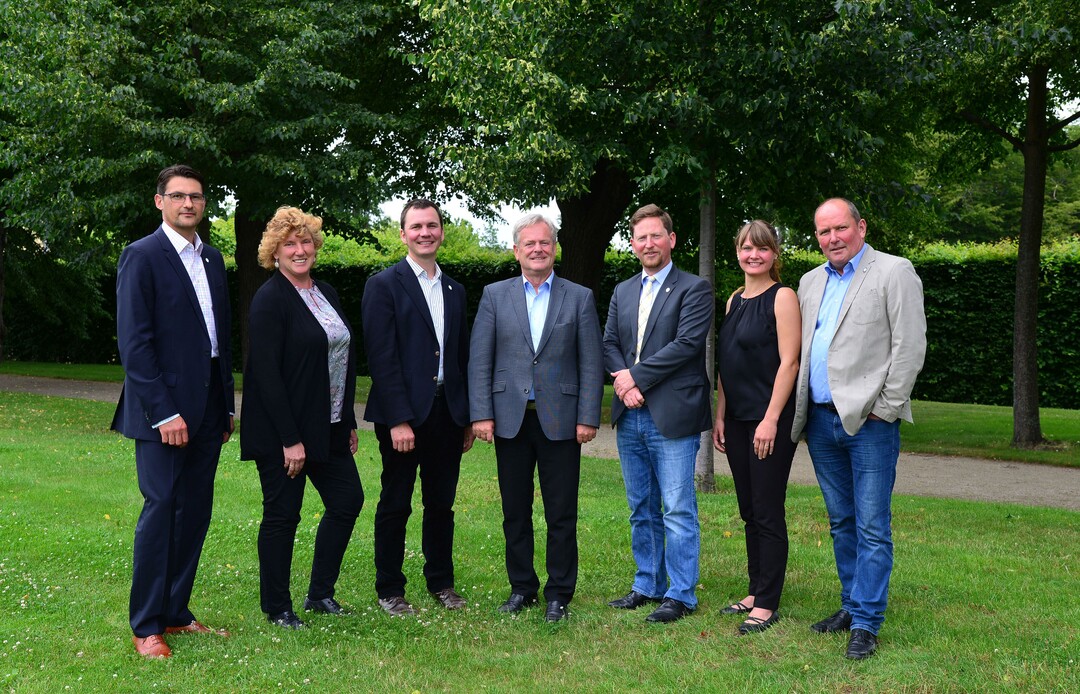 Der neue Vorstand des Schsischen Weinbauverbands.