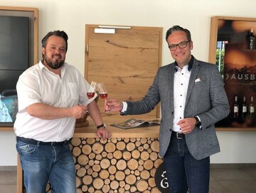 Stephan Danner von der Durbacher Winzergenossenschaft (links) folgt auf Markus Ell von der Oberkircher Winzer eG als Sprecher der Ortenauer Winzergenossenschaften im Badischen Weinbauverband.