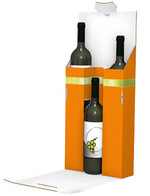 In der Verpackung finden bis zu drei Weinflaschen Platz.