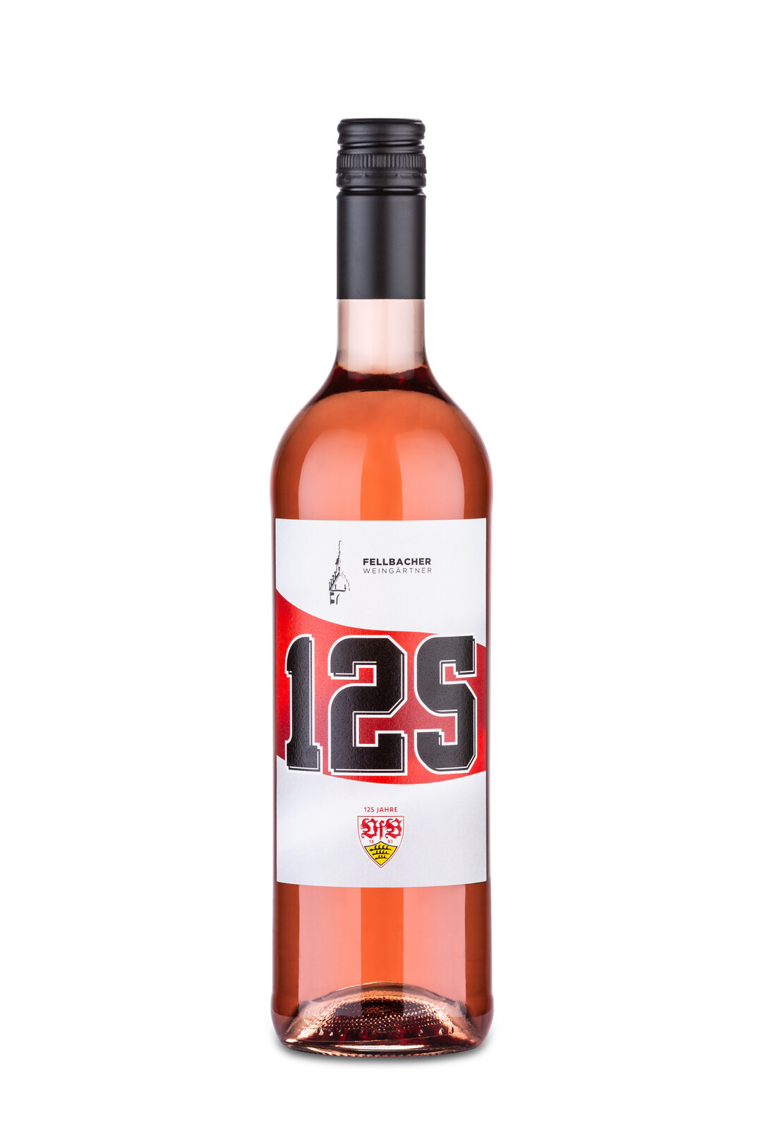 Zum 125. Geburtstag des VfB Stuttgarts gibt es fr Fans und Weinliebhaber ein feinherben Ros im VfB Design. 