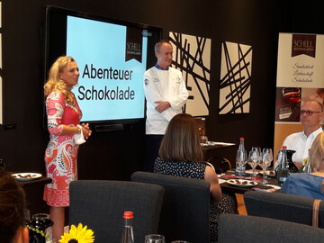 Schokolade und Wein war ein Auslese-Thema mit Sommeliere Natalie Lumpp und Chocolatier Eberhard Schell. 