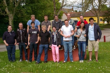 Die Technikerklasse fr Weinbau und Kellerwirtschaft 2013 whrend Ihrer Exkursion in Frankreich (Burgund). 