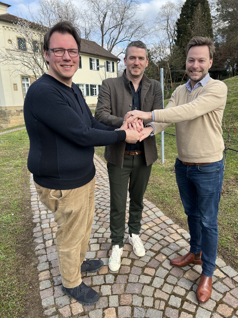 Markus Drautz, Felix Ellwanger und Felix Graf Adelmann (v.l.).
