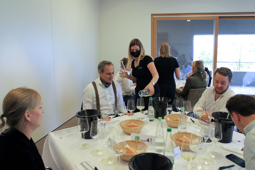 Zwei Tage lang wurden Weine verkostet, um die Sieger des Internationalen Preises des Silvaner Forums zu ermitteln.
