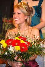 Die neue Fränkische Weinkönigin Melanie Unsleber. Foto: Dr. Gabriele Brendel