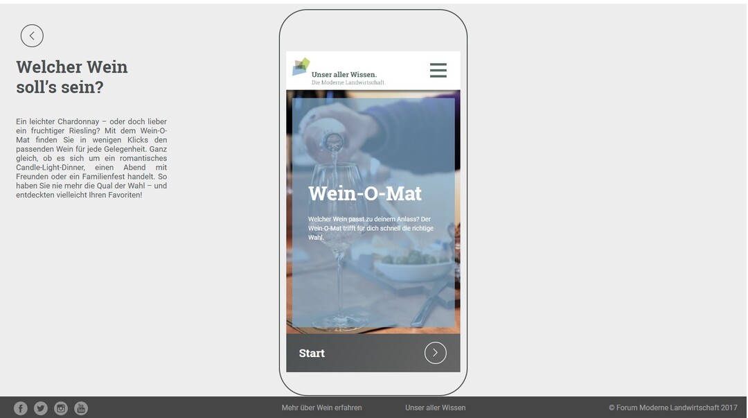 Ab sofort hilft der Wein-o-Mat bei der Wahl des richtigen Weines.