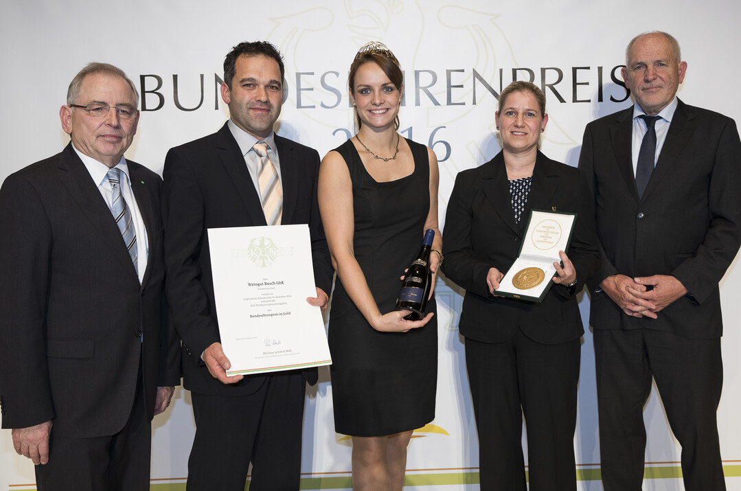 Das Weingut Busch wurde als "Winzer des Jahres" ausgezeichnet.