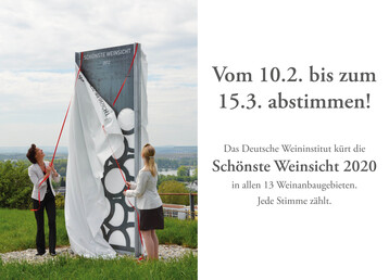Ab dem 10. Februar bis zum 15. Mrz kann jeder auf der Homepage des Deutschen Weininstituts fr die schnesten Weinsichten 2020 abstimmen. 