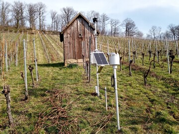 Ende der 1980er bis Anfang der 2000er Jahre wurden die ersten Prognosemodelle mit kleinen stationren, elektronischen Wetterstationen, wie z.B. dem BIOMAT PWG (Bild) oder dem HP 100 der Firma Lufft betrieben.