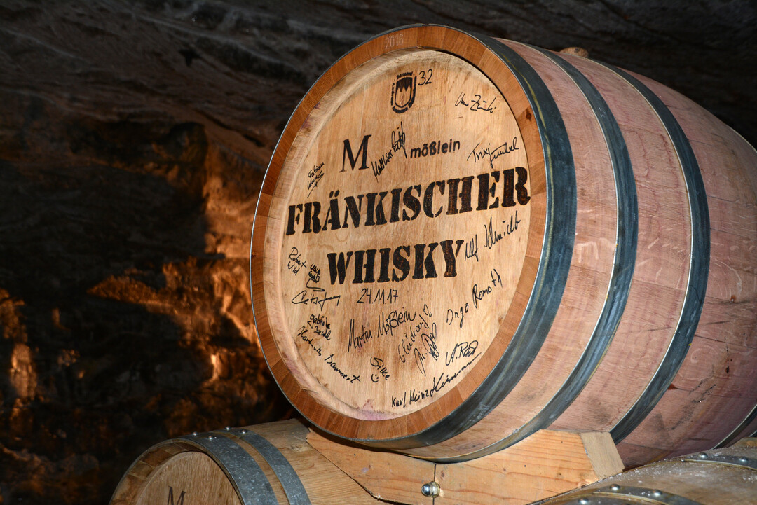Wenigstens drei Jahre wird der frnkische Whisky im Erlebnis Bergwerg Merkers reifen, mglicherweise sogar noch wesentlich lnger. 