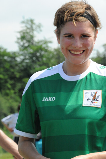 Josefine Schlumberger setzte sich nicht nur als Weinknigin, sondern nun auch fr ihren Lieblingssport ein.
